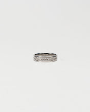 Load image into Gallery viewer, BARBED STACKER BAND - POLISHED SILVER
