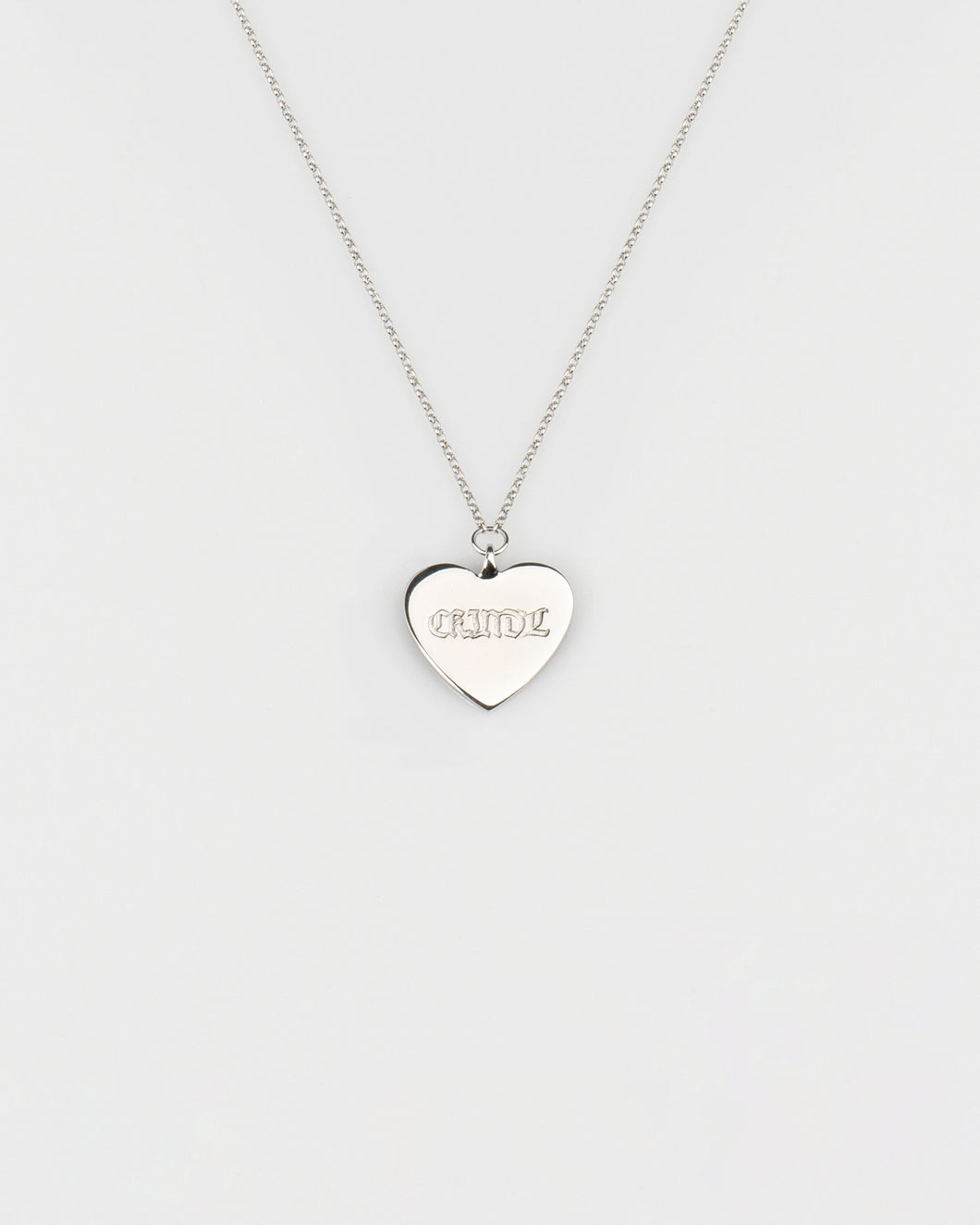 CHANGE OF HEART PENDANT - POLISHED SILVER