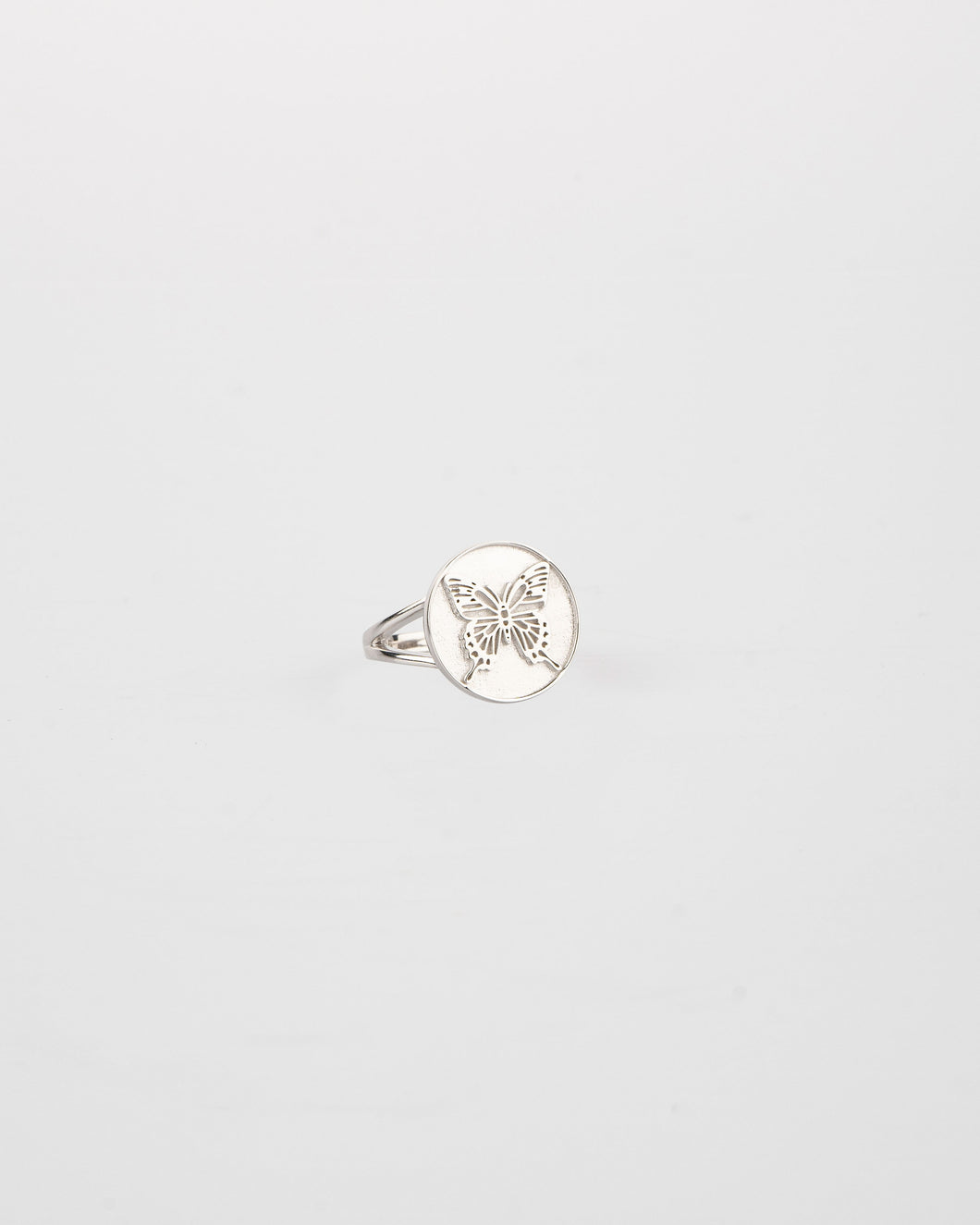 STAMPED RING - POLISHED SILVER